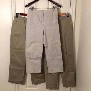 3 Pairs of Vintage Ann Taylor Loft pants sz 8
